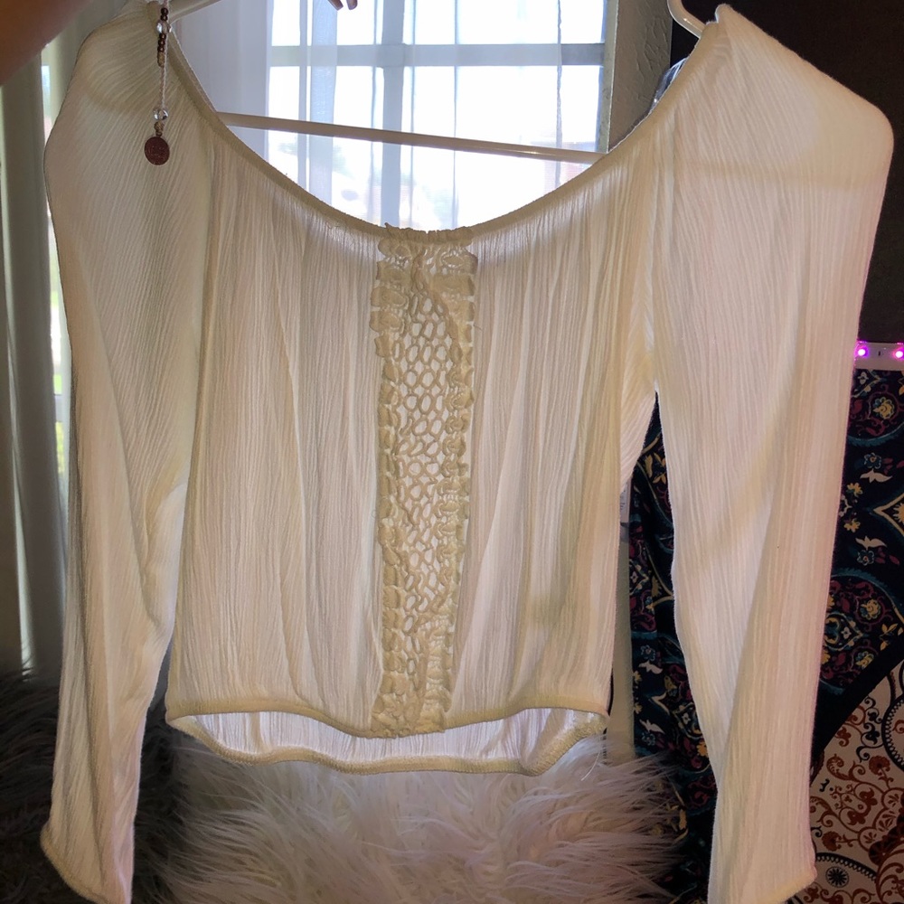 Off the shoulder crop top